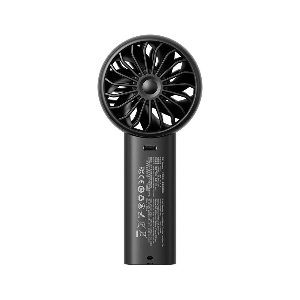 Aecooly PE01 Dijital LED Göstergeli 5 Kademeli Portatif Soğutucu El Fanı