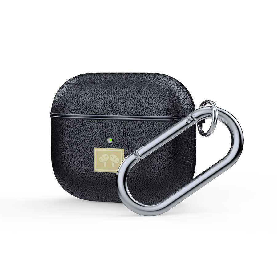 Apple Airpods 3. Nesil Kılıf Deri Görünümlü Askı Aparatlı Wlons Kılıf
