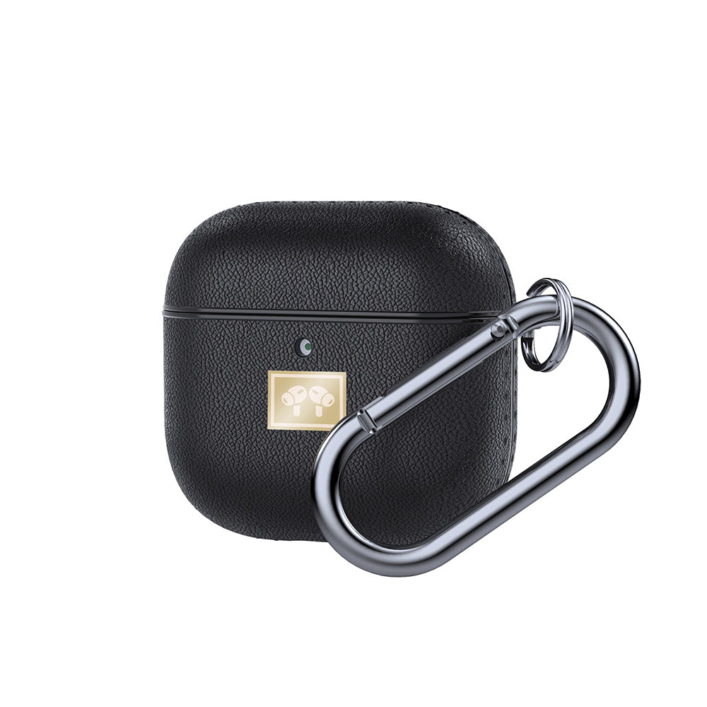 Apple Airpods 4 Kılıf Deri Görünümlü Askı Aparatlı Wlons Kılıf