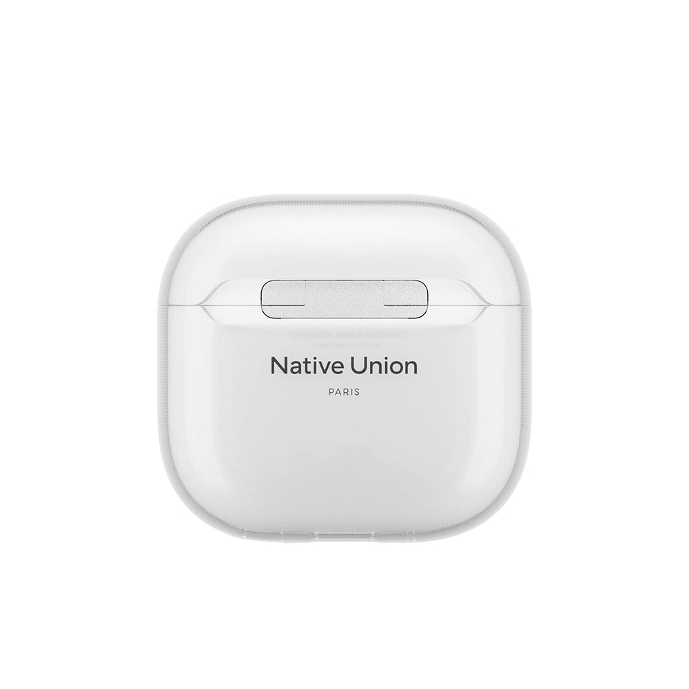 Apple AirPods 4 Kılıf Qi M-Safe Şarj Özellikli Native Union RE Clear Serisi Silikon Kapak