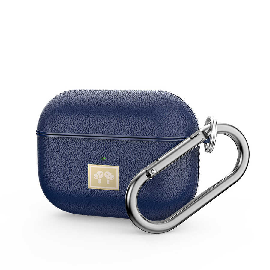 Apple Airpods Pro Kılıf Deri Görünümlü Askı Aparatlı Wlons Kılıf