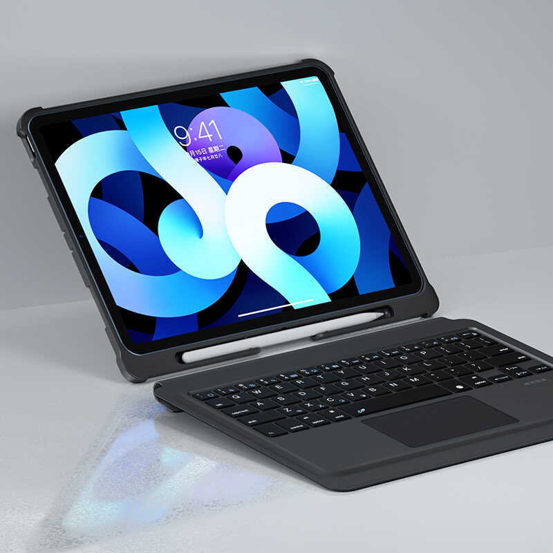 Apple iPad Air 11 2025 M3 Benks Multifunctional Kablosuz Klavyeli Kılıf