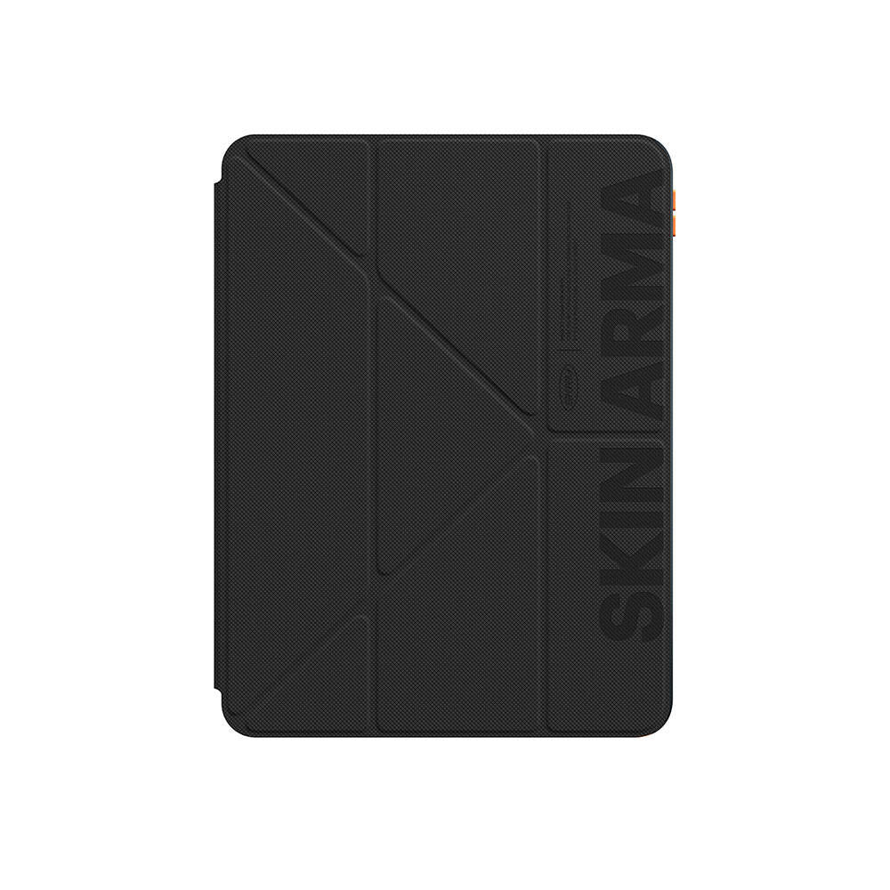 Apple iPad Air 11 2025 M3 Kılıf SkinArma Kabartma Baskı Tasarımlı 360 Tam Koruma Arkası Şeffaf Standlı Gamma Kılıf