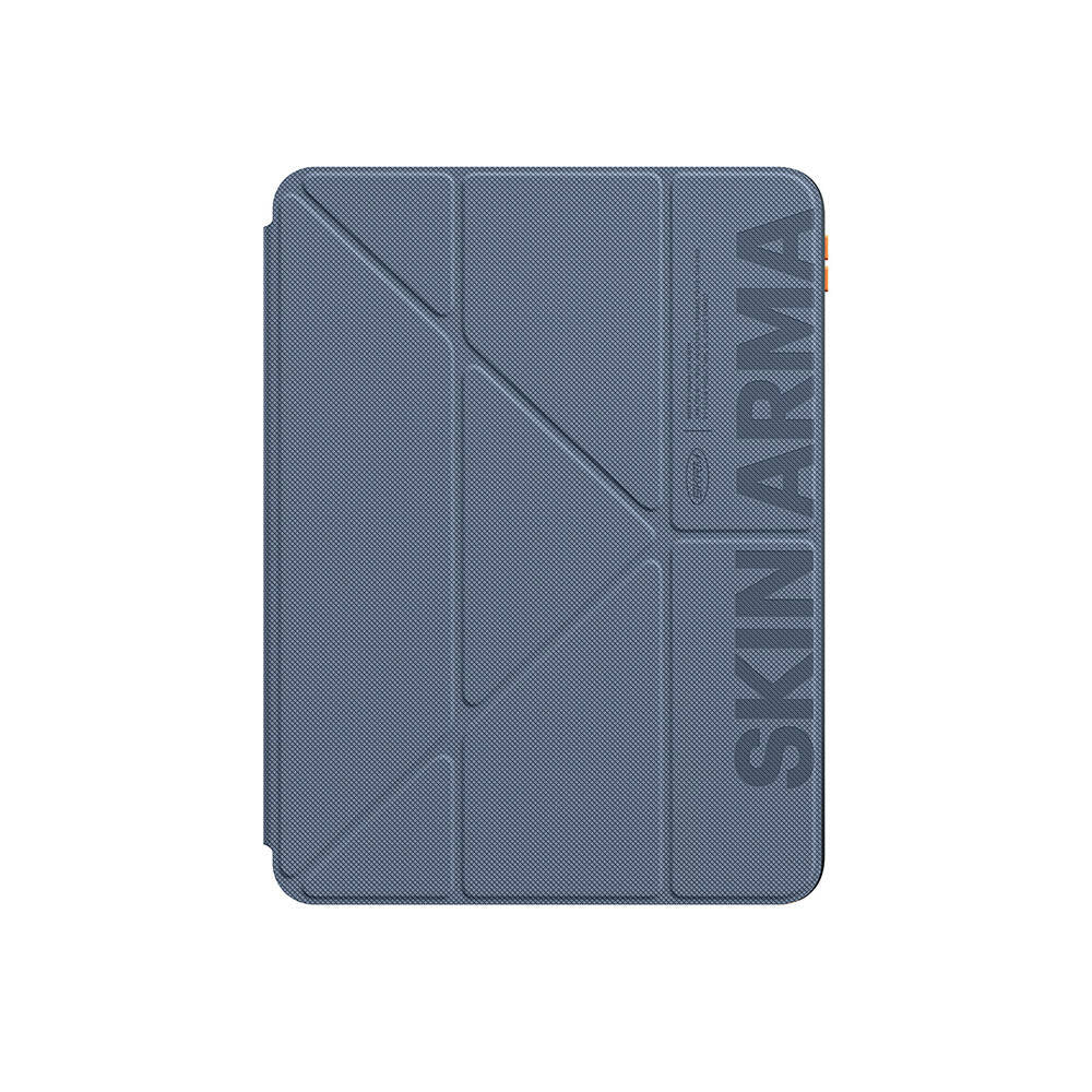 Apple iPad Air 11 2025 M3 Kılıf SkinArma Kabartma Baskı Tasarımlı 360 Tam Koruma Arkası Şeffaf Standlı Gamma Kılıf