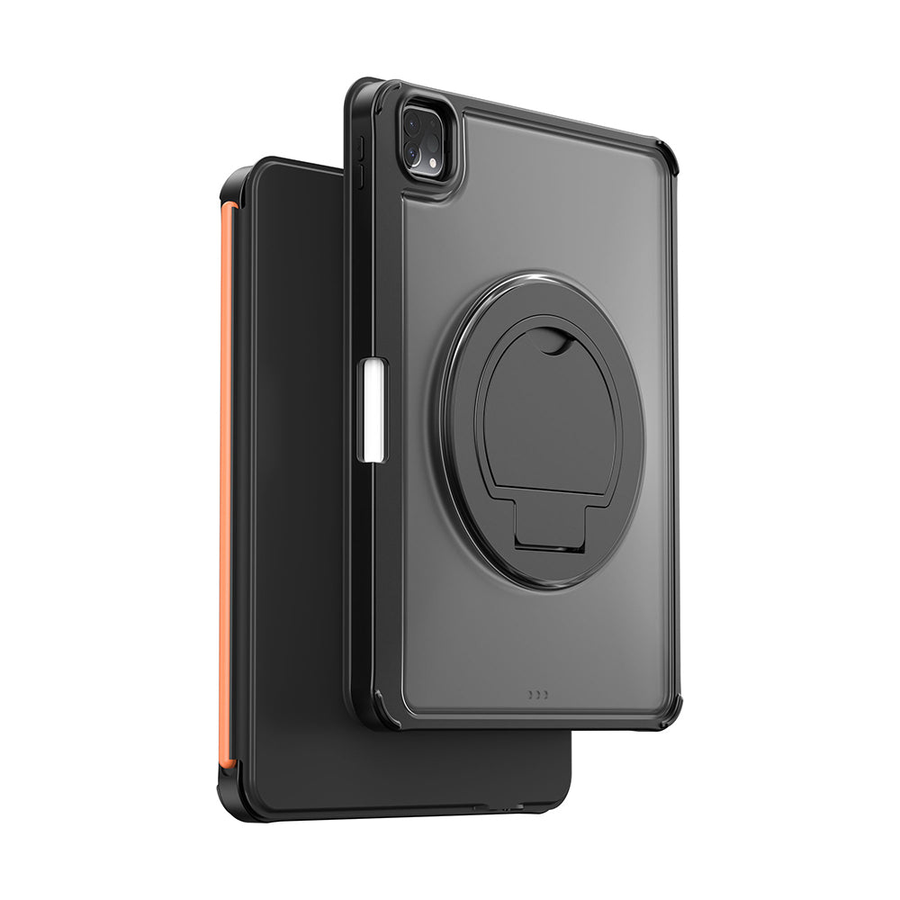 Apple iPad Air 11 2025 M3 Wiwu MK-007 Combo Pro Kalem Bölmeli Klavyeli Standlı Kılıf