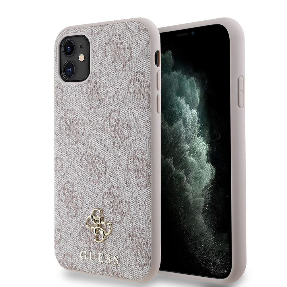 Apple iPhone 11 Kılıf Guess Orjinal Lisanslı M-safe Şarj Özellikli Small 4G Classic Kapak