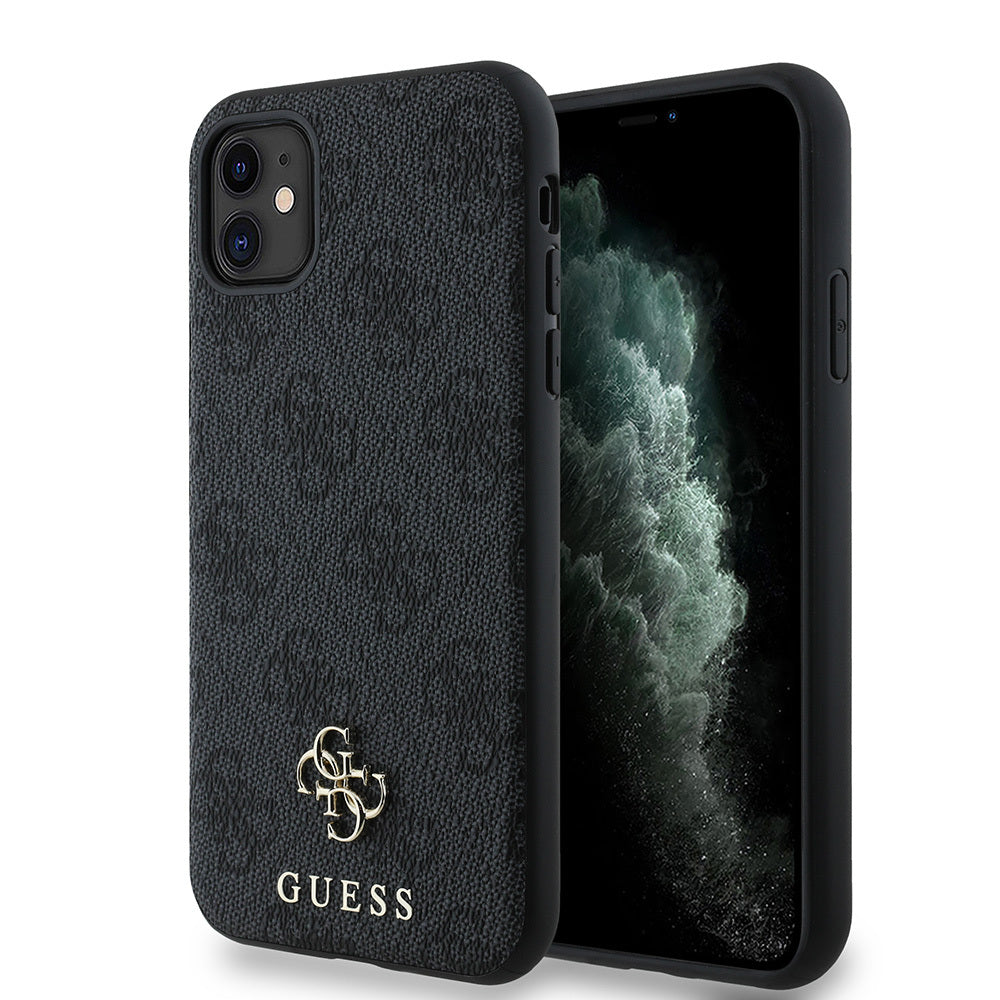 Apple iPhone 12 Kılıf Guess Orjinal Lisanslı M-safe Şarj Özellikli Small 4G Classic Kapak