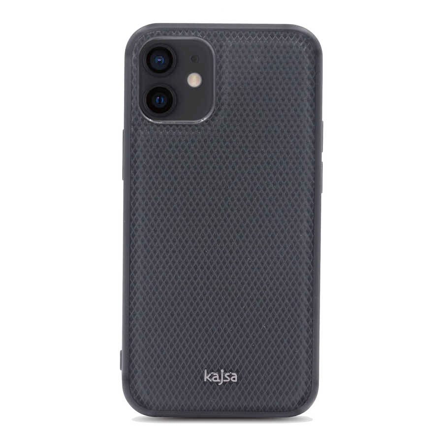 Apple iPhone 12 Kılıf Kajsa Preppie Serisi Dark Kapak