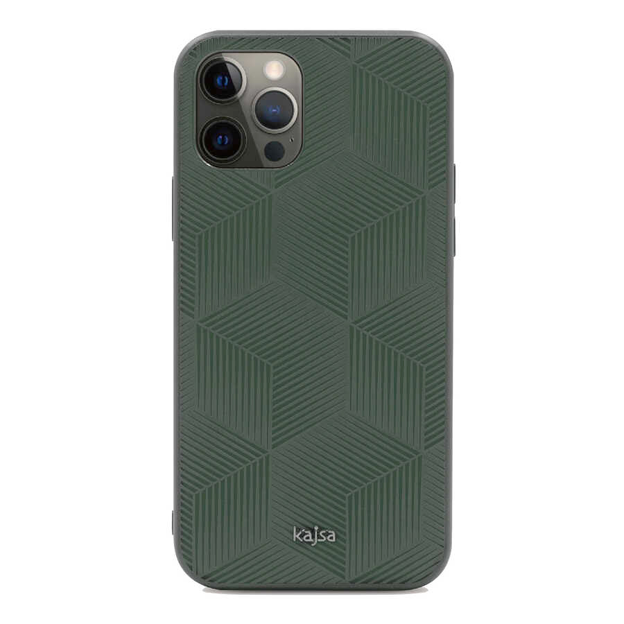 Apple iPhone 12 Pro Kılıf Kajsa Splendid Serisi 3D Cube Kapak