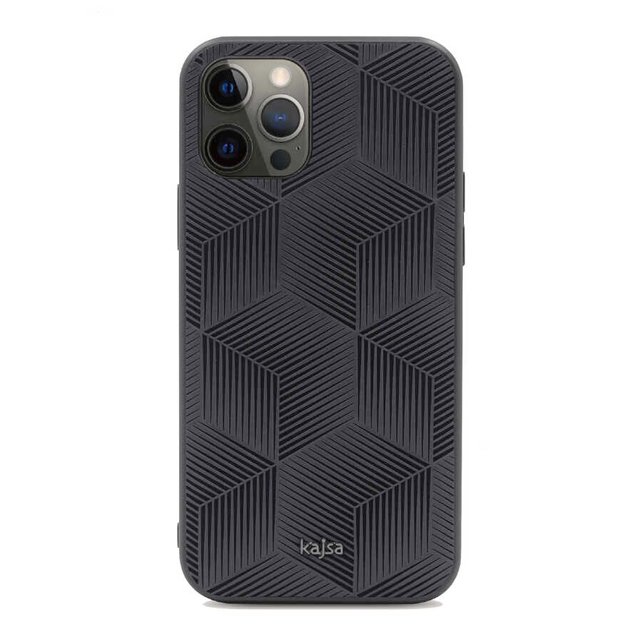 Apple iPhone 12 Pro Max Kılıf Kajsa Splendid Serisi 3D Cube Kapak