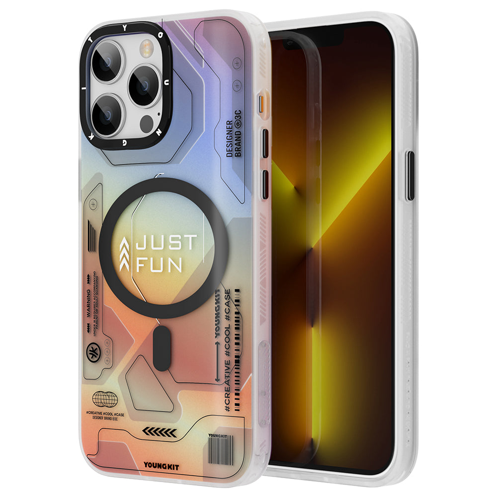 Apple iPhone 12 Pro Max Kılıf M-safe Şarj Özellikli YoungKit Metaverse Serisi Kapak