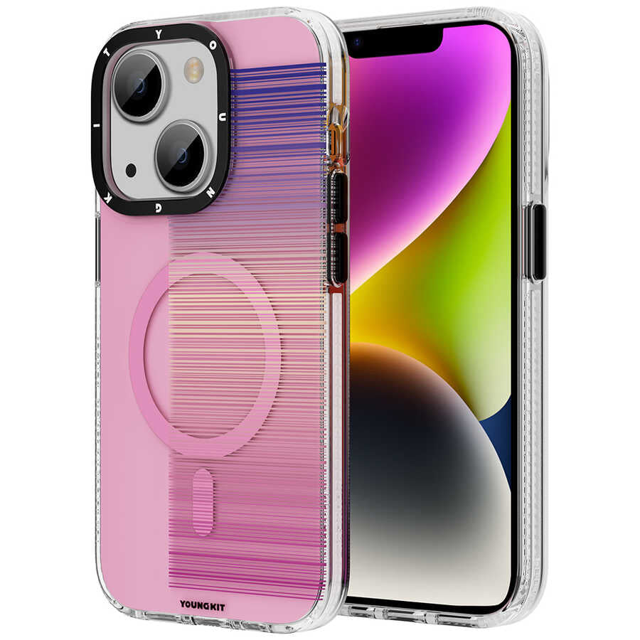 Apple iPhone 13 Kılıf M-safe Şarj Özellikli Youngkit Pure Serisi Kapak