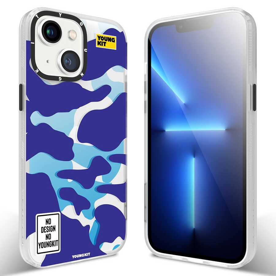 Apple iPhone 13 Kılıf YoungKit Kamuflaj Serisi Kapak