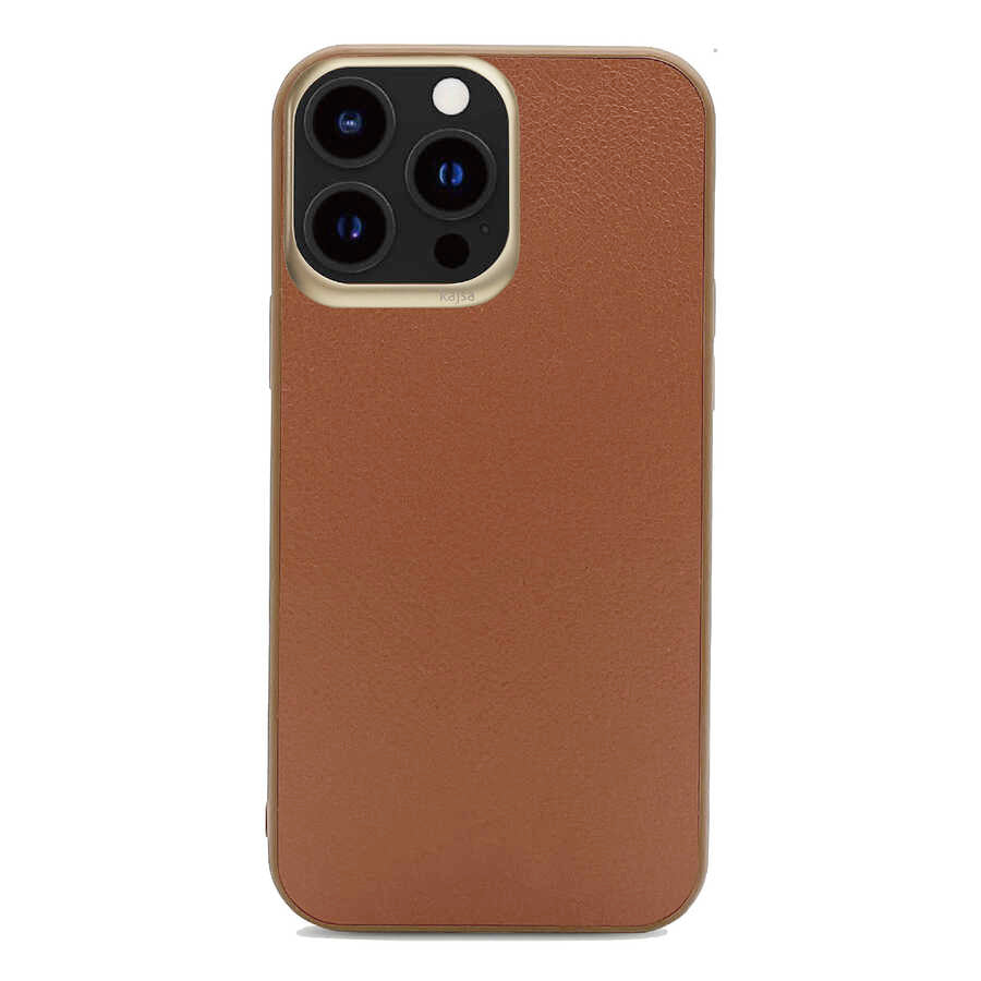 Apple iPhone 13 Pro Max Kılıf Kajsa Luxe Collection Hakiki Deri Kapak