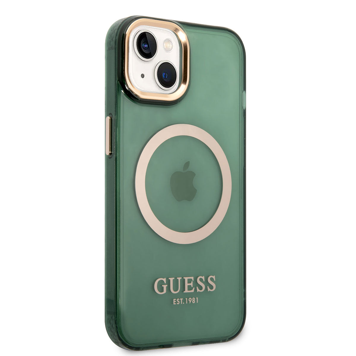 Apple iPhone 14 Kılıf GUESS M-safe Şarj Özellikli Airbagli Dizayn Kapak