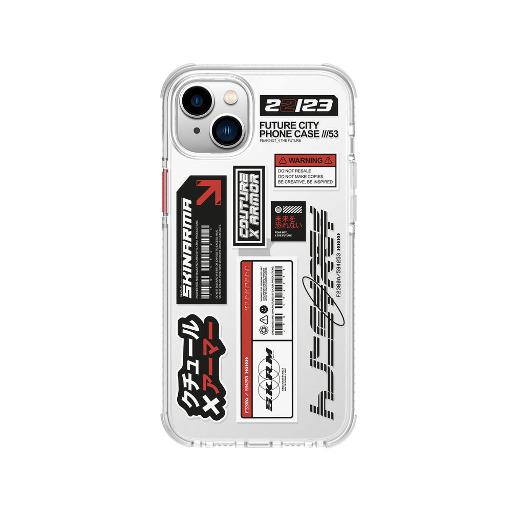 Apple iPhone 14 Kılıf SkinArma Şeffaf Desenli Airbag Tasarımlı Taito Kapak