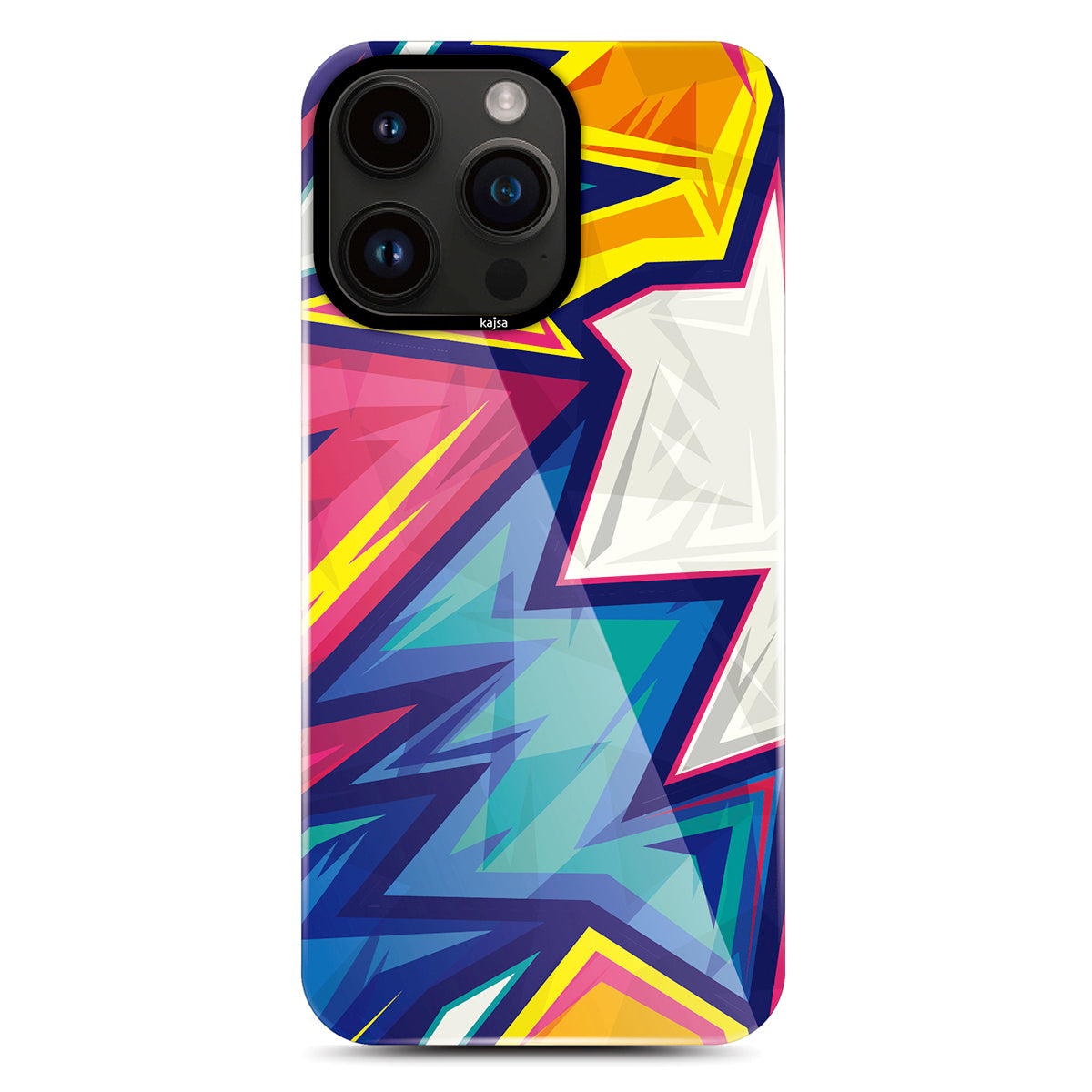Apple iPhone 14 Pro Kılıf HD Desenli Kajsa Shield Plus Grafiti Serisi Kapak