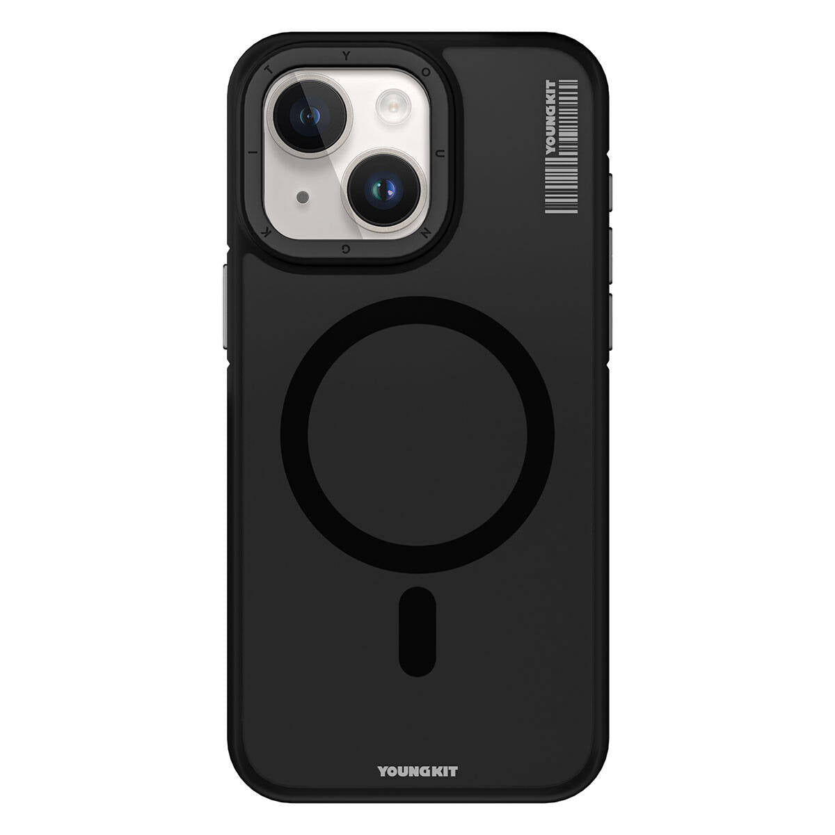 Apple iPhone 15 Kılıf M-safe Şarj Özellikli Youngkit Rock Sand Serisi Kapak