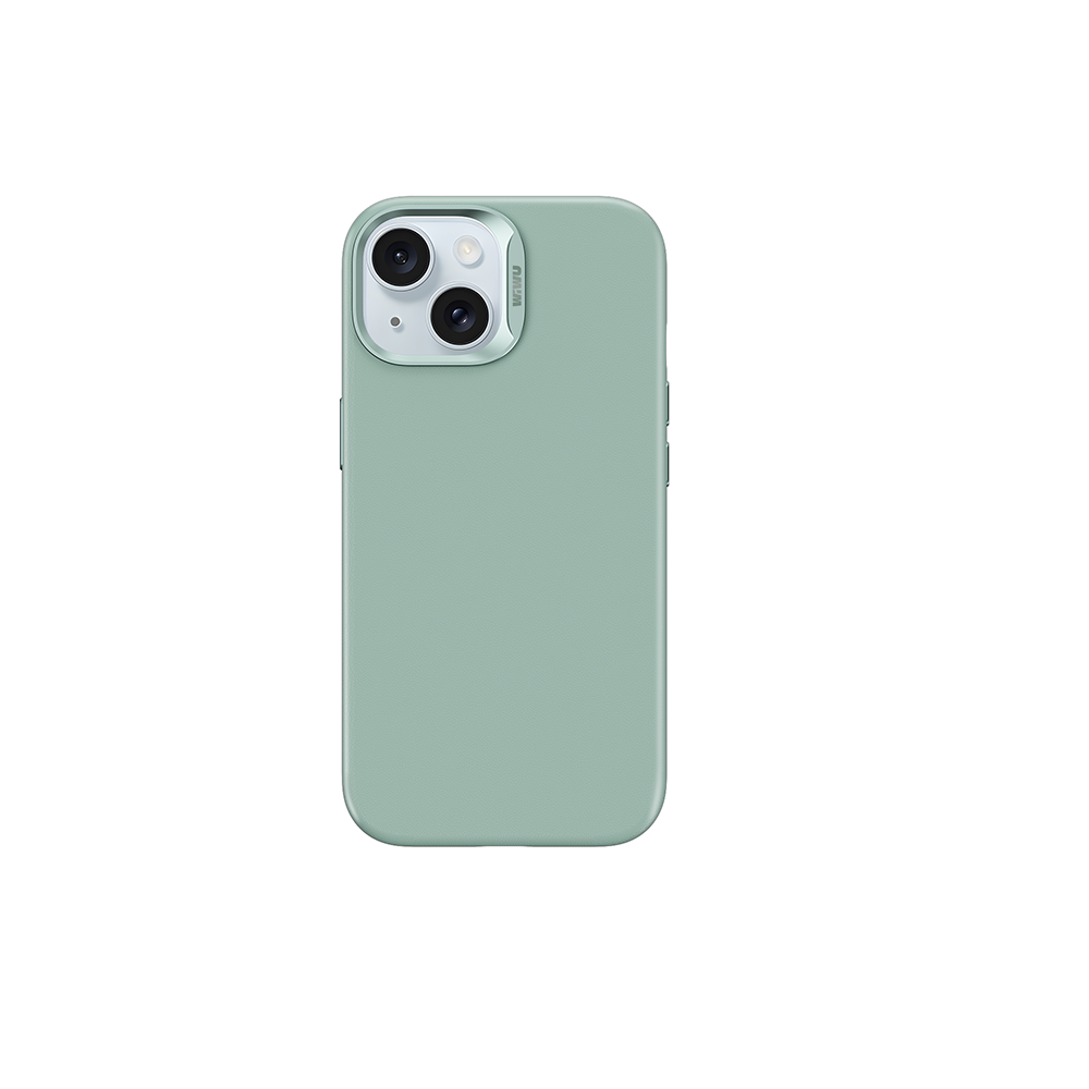 Apple iPhone 15 Plus Kılıf Wiwu SP-019 M-safe Şarj Özellikli Vegan Leather Deri Kapak