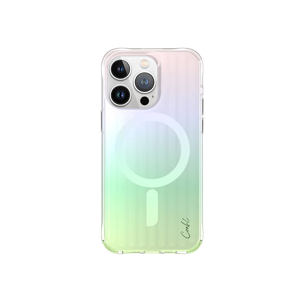 Apple iPhone 15 Pro Kılıf M-safe Şarj Özellikli Parlayan Arka Yüzey Coehl Linear Kapak