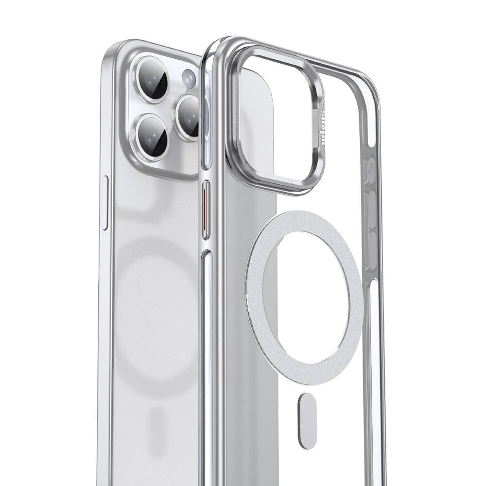 Apple iPhone 15 Pro Kılıf M-safe Şarj Özellikli Wlons Standlı Efsane Kapak