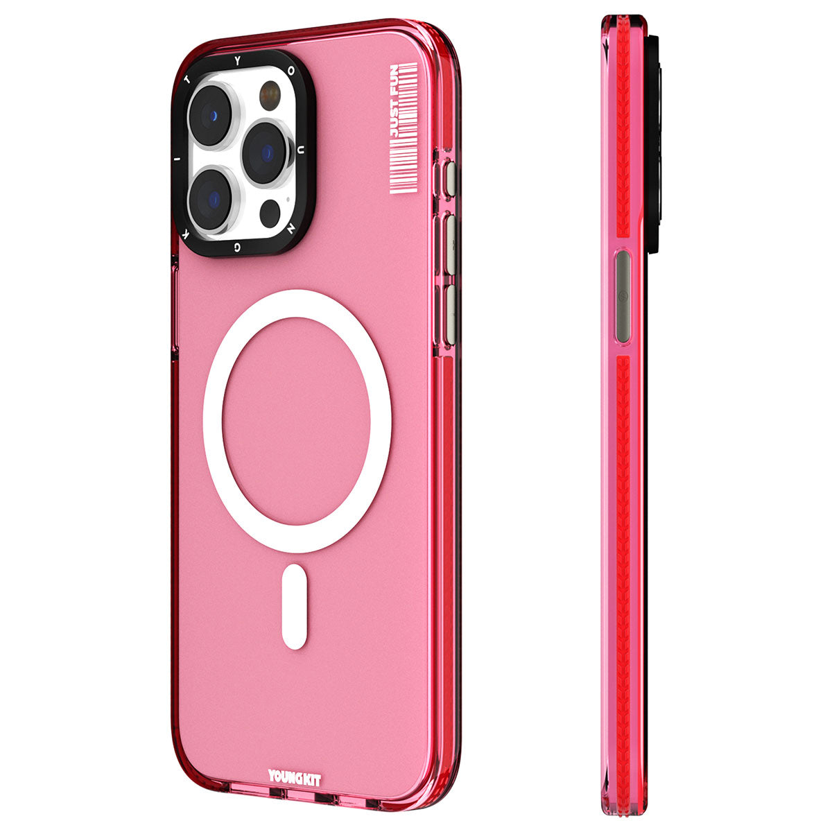 Apple iPhone 15 Pro Kılıf M-safe Şarj Özellikli YoungKit Crystal Color Serisi Kapak
