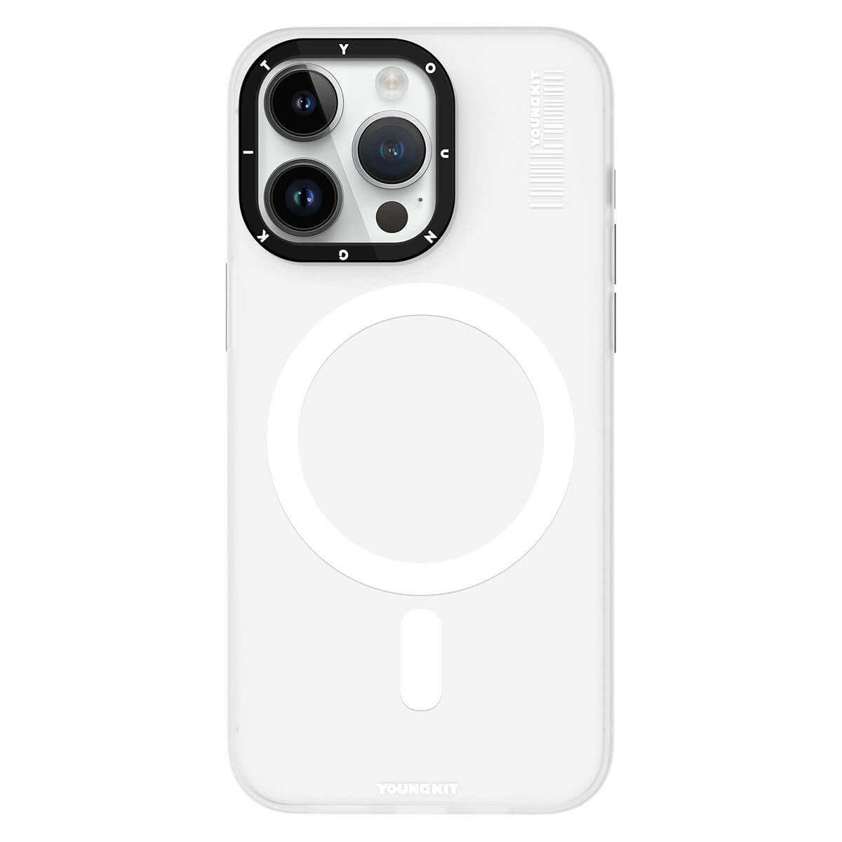 Apple iPhone 15 Pro Kılıf M-safe Şarj Özellikli Youngkit Hidden Sand Serisi Kapak