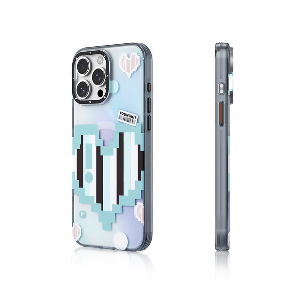 Apple iPhone 15 Pro Kılıf M-safe Şarj Özellikli Youngkit Love Serisi Kapak