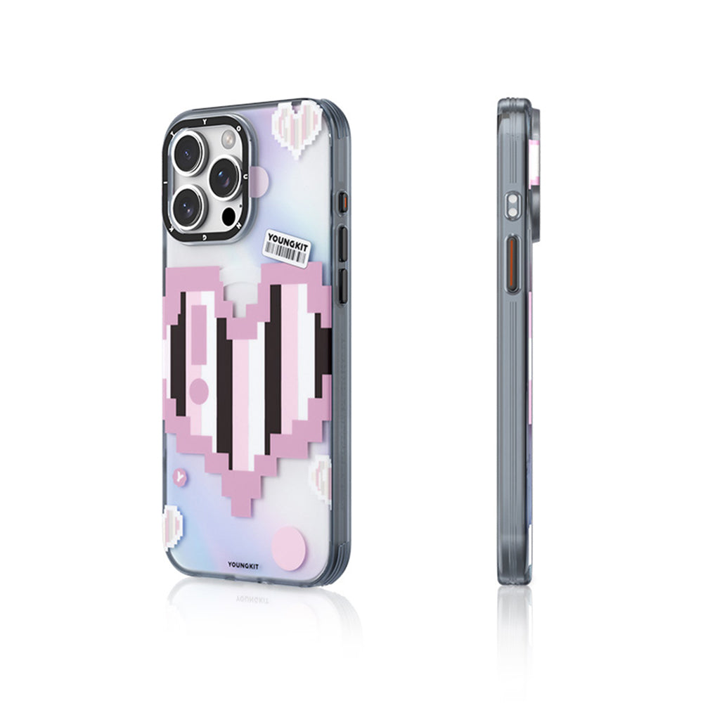 Apple iPhone 15 Pro Kılıf M-safe Şarj Özellikli Youngkit Love Serisi Kapak