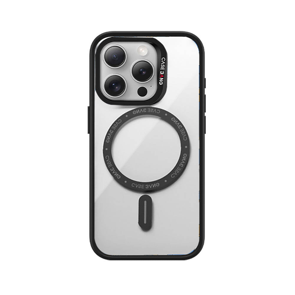 Apple iPhone 15 Pro Max Kılıf M-safe Şarj Özellikli Casebang Body Frame Kapak