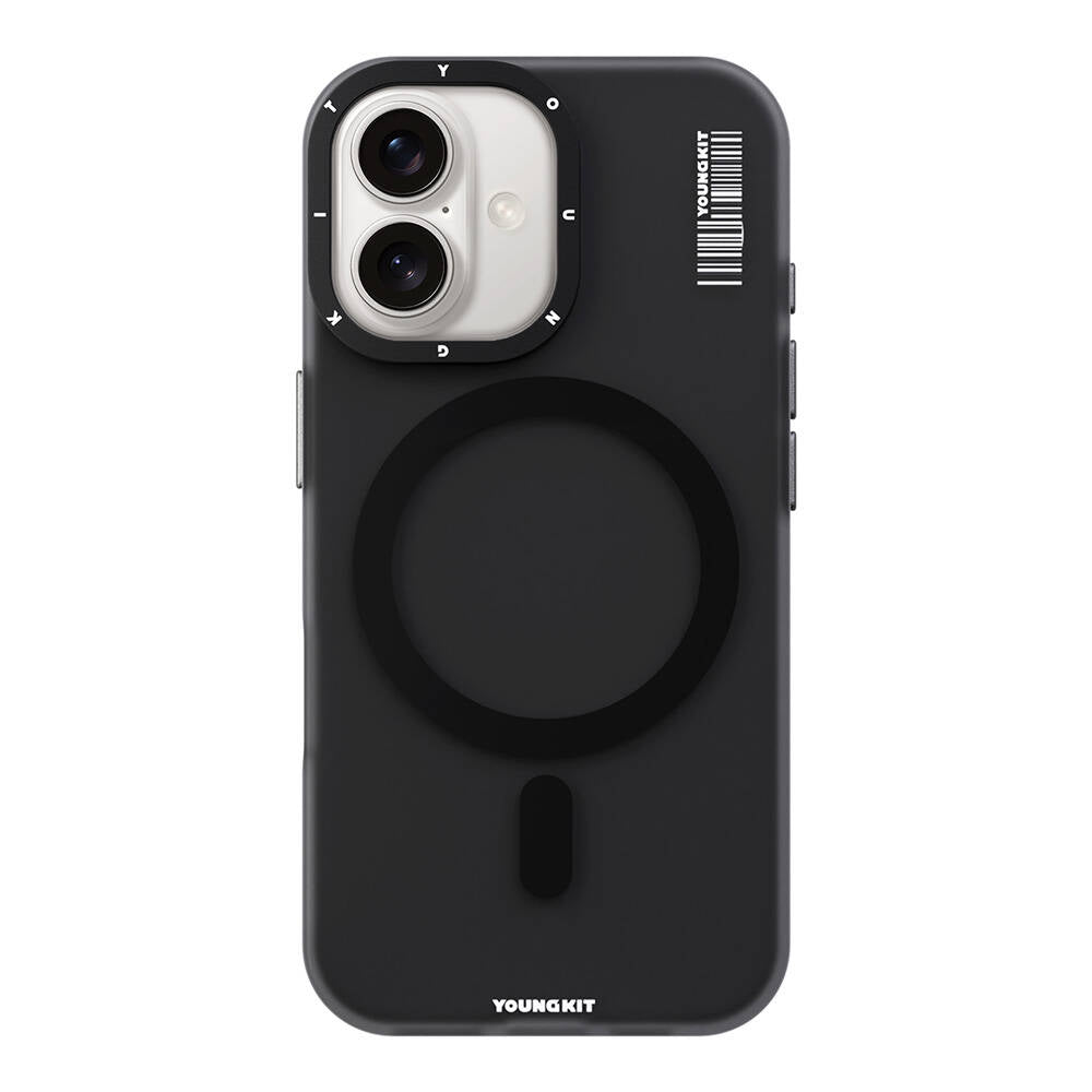 Apple iPhone 16 Kılıf M-safe Şarj Özellikli Youngkit Hidden Sand Serisi Kapak