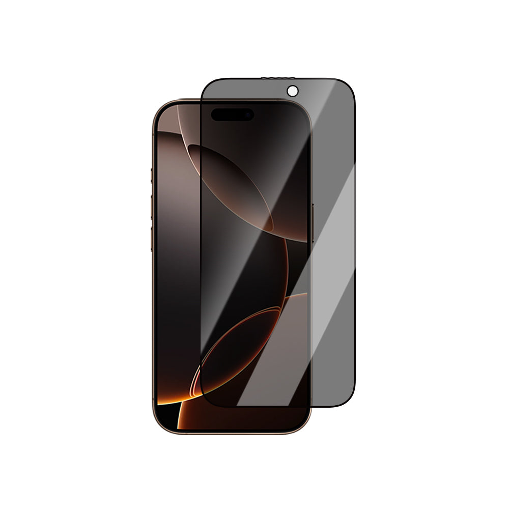 Apple iPhone 16 Plus CaseWorld 0.25mm Privacy 3D Temperli Cam Ekran Koruyucu + Uygulama Aparatlı