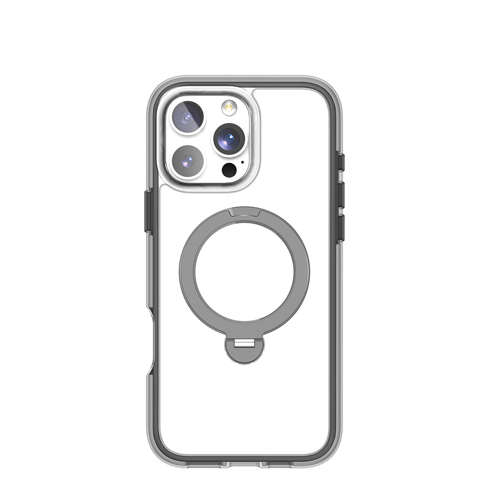 Apple iPhone 16 Pro Kılıf M-safe Şarj Özellikli Raptic AirJoy Serisi 360 Derece Dönebilen Standlı Kapak