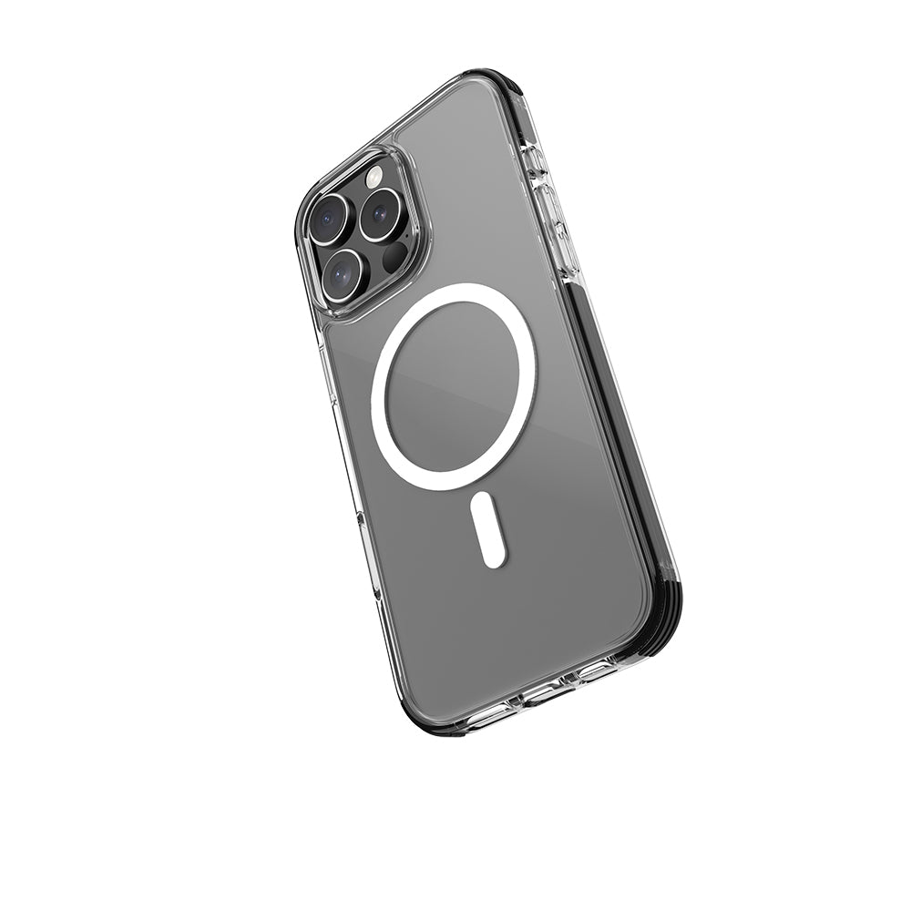 Apple iPhone 16 Pro Max Kılıf M-safe Şarj Özellikli Airbag Tasarımlı Raptic Clear Serisi Şeffaf Kapak