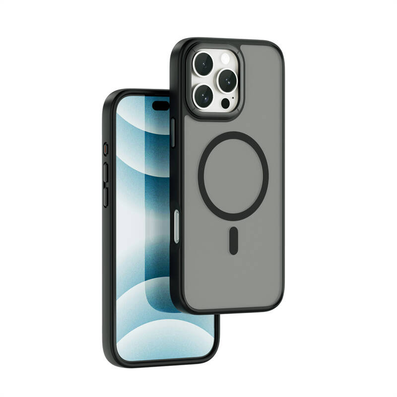 Apple iPhone 16 Pro Max Kılıf Wiwu FGG-012 ArmorPro Serisi M-safe Şarj Özellikli Parmak İzi Bırakmayan Kılıf