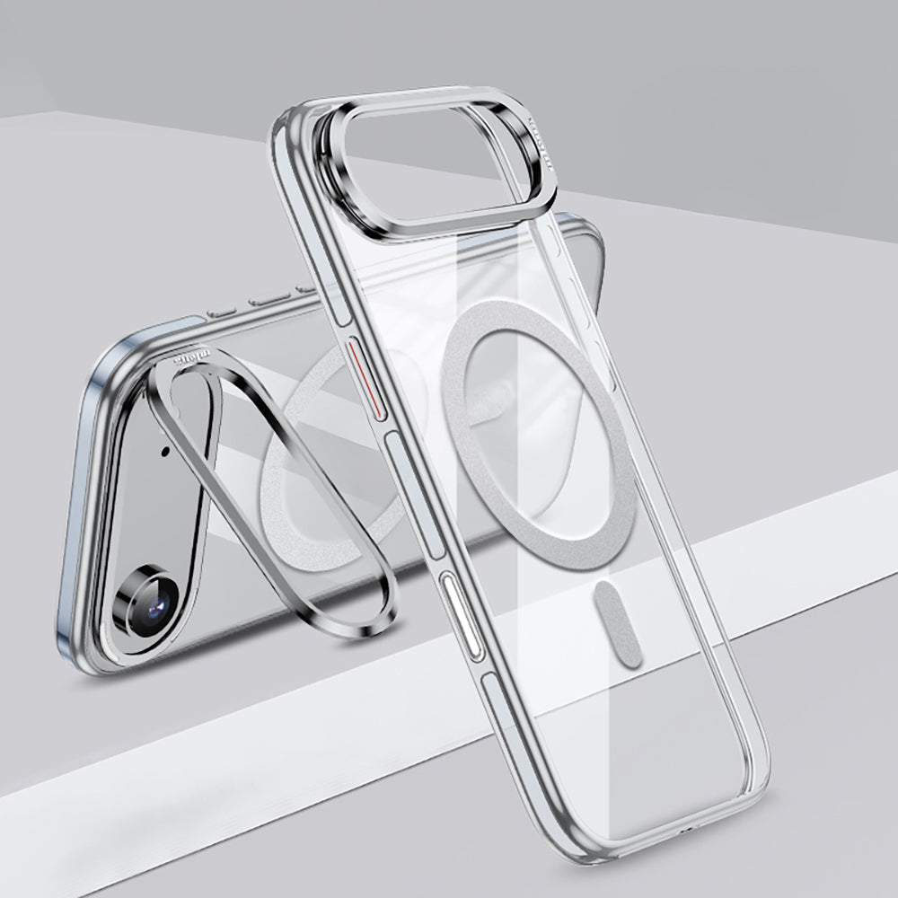 Apple iPhone 17 Air Kılıf M-safe Şarj Özellikli Wlons Standlı Efsane Kapak