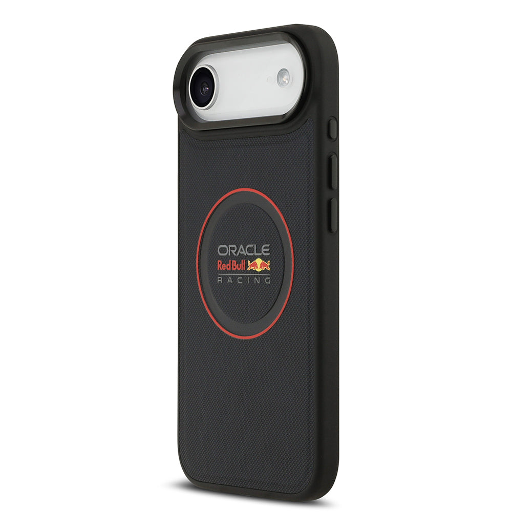 Apple iPhone 17 Air Kılıf Redbull Orjinal Lisanslı M-safe Şarj Özellikli Kırmızı Halka ve Logo Kabartmalı PU Deri Kapak
