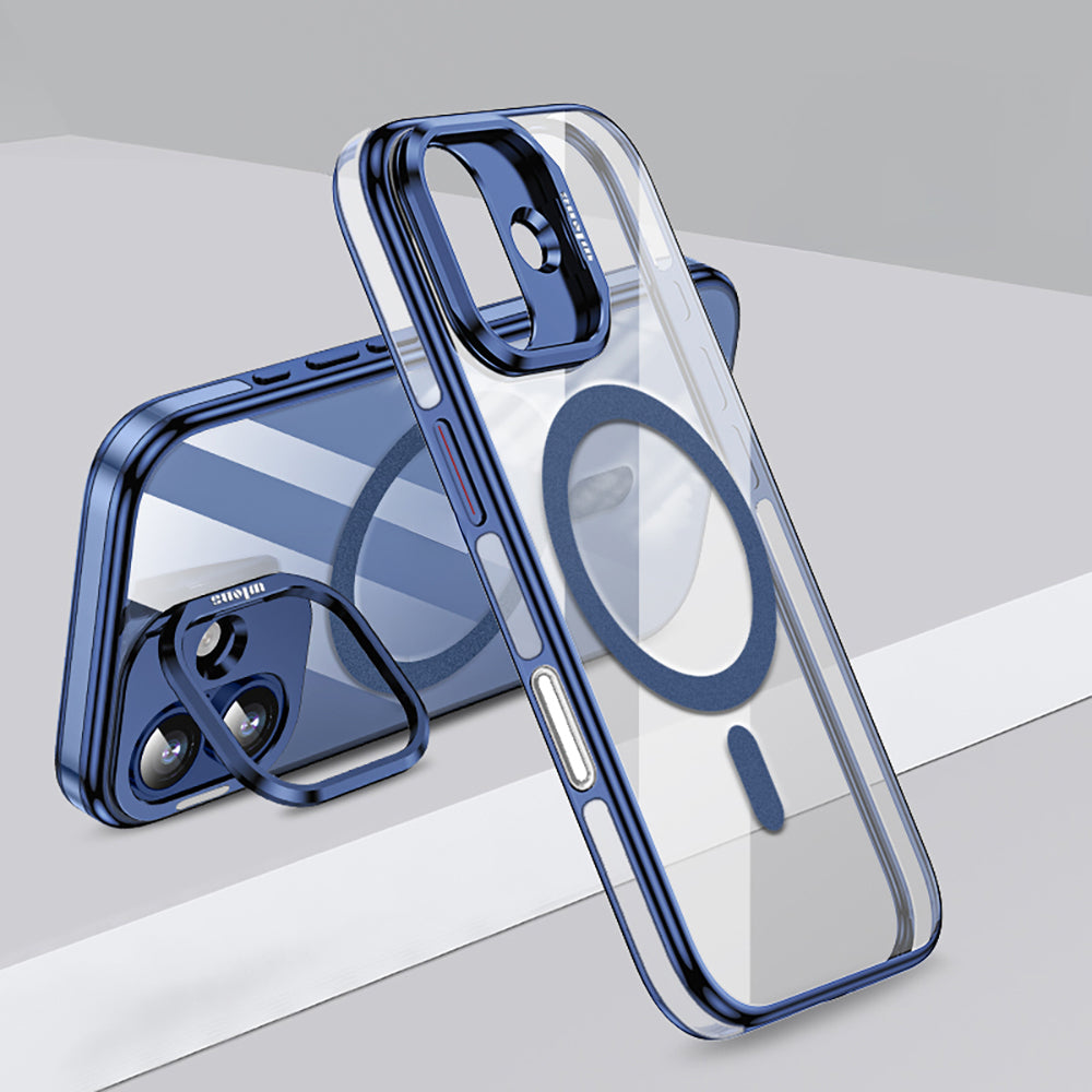 Apple iPhone 17 Kılıf M-safe Şarj Özellikli Wlons Standlı Efsane Kapak