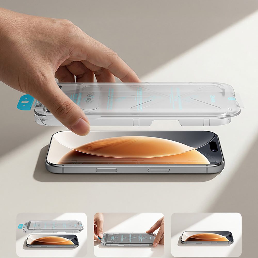 Apple iPhone 17 Pro Benks OmniWarrior Privacy Cam Ekran Koruyucu + Kolay Uygulama Aparatlı