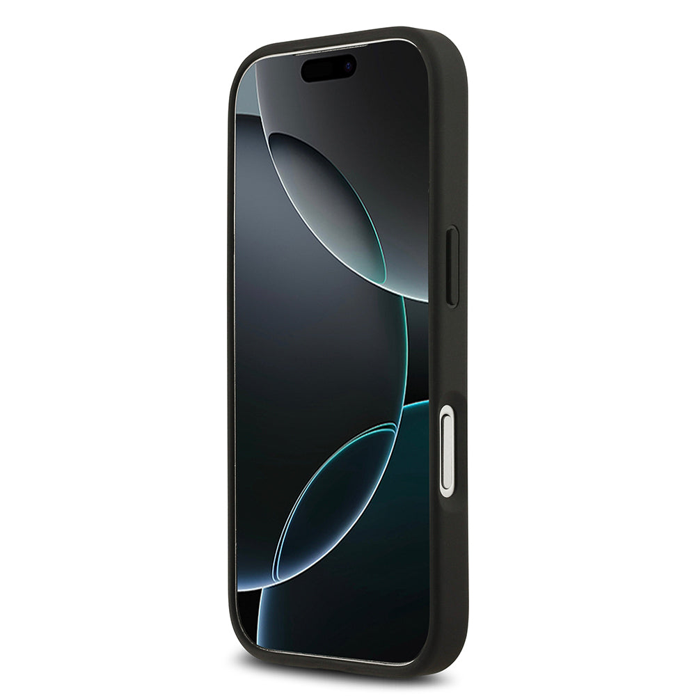 Apple iPhone 17 Pro Kılıf Lacoste Orjinal Lisanslı M-safe Şarj Özellikli PU Deri Tasarımlı Kartlıklı Karışık Monogram Desenli Kapak