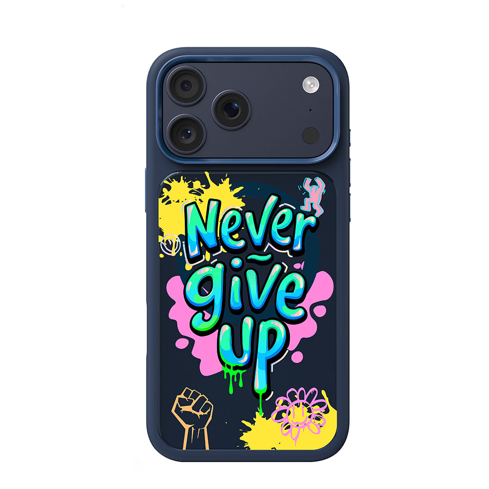 Apple iPhone 17 Pro Kılıf M-safe Şarj Özellikli 3D Baskılı Tasarım Mutural Graffiti Serisi Kapak