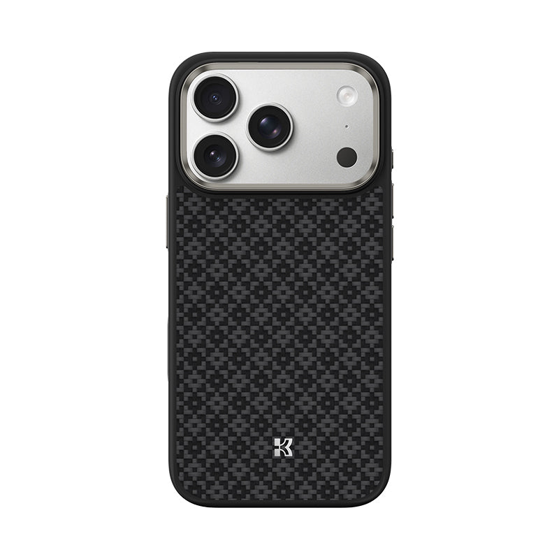 Apple iPhone 17 Pro Kılıf M-Safe Şarj Özellikli Benks ArmorPro ArmorGrid Serisi Kevlar Kapak