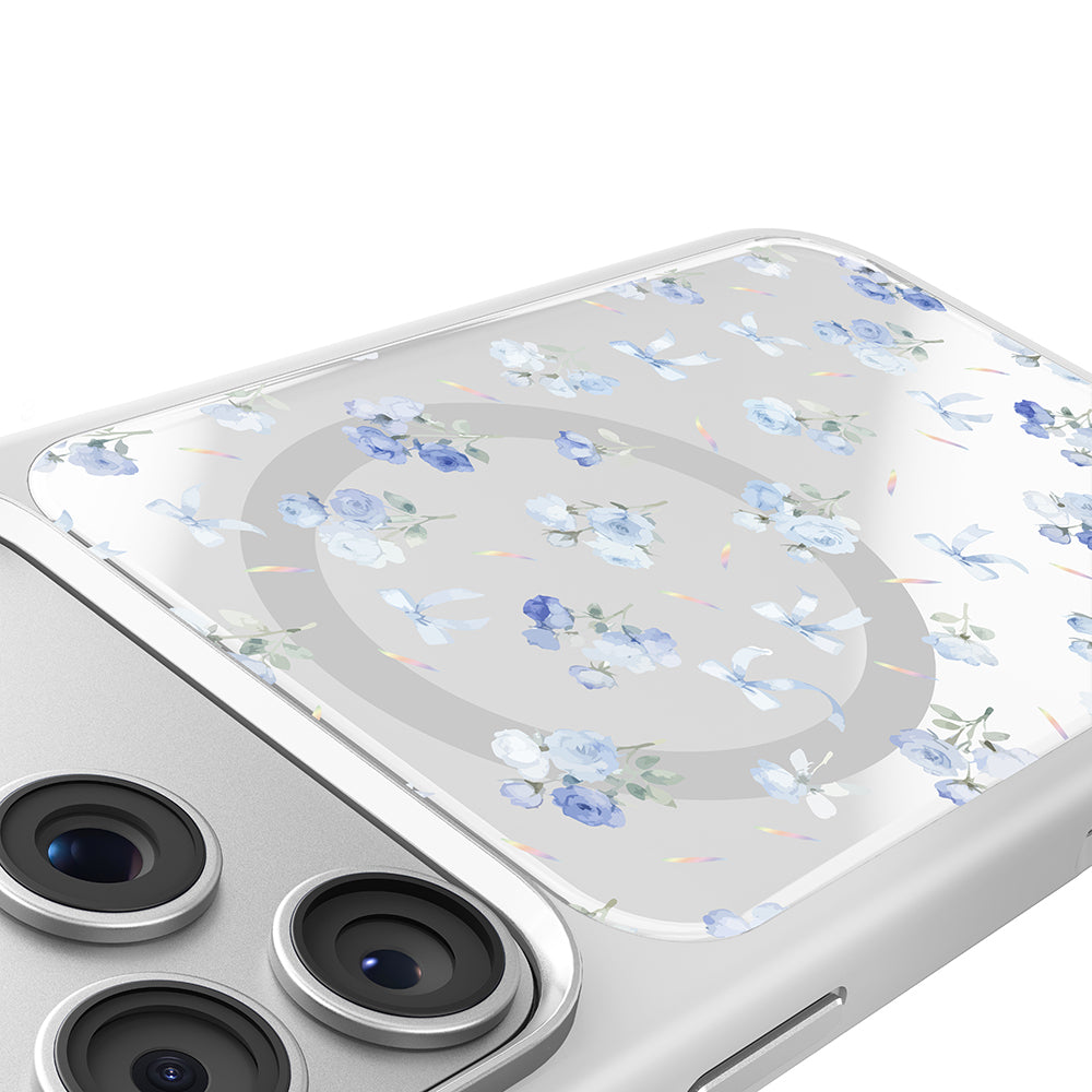 Apple iPhone 17 Pro Kılıf M-safe Şarj Özellikli Çiçek Tasarımlı Mutural Flower Serisi Kapak