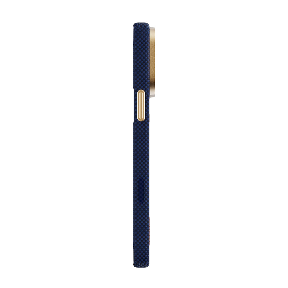 Apple iPhone 17 Pro Kılıf M-safe Şarj Özellikli Raptic Aramid Skin Chivalry Serisi Karbon Kapak