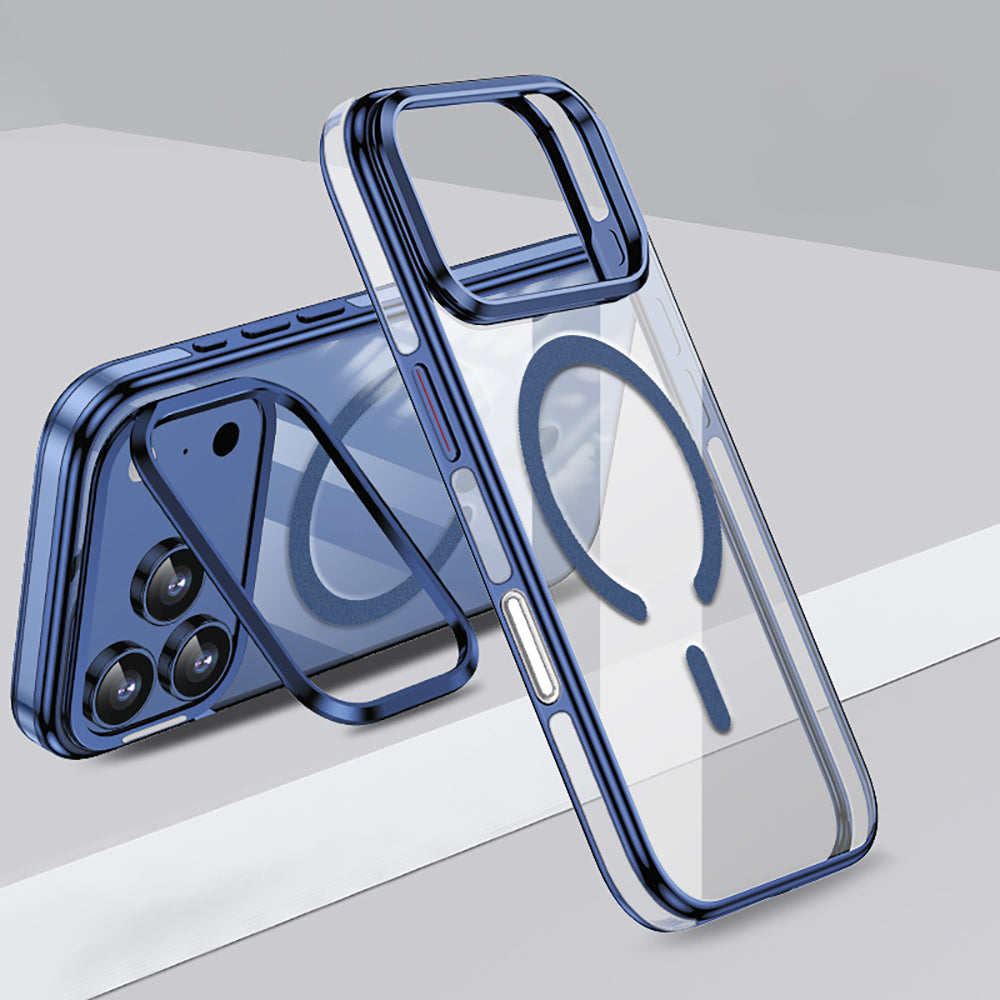 Apple iPhone 17 Pro Kılıf M-safe Şarj Özellikli Wlons Standlı Efsane Kapak