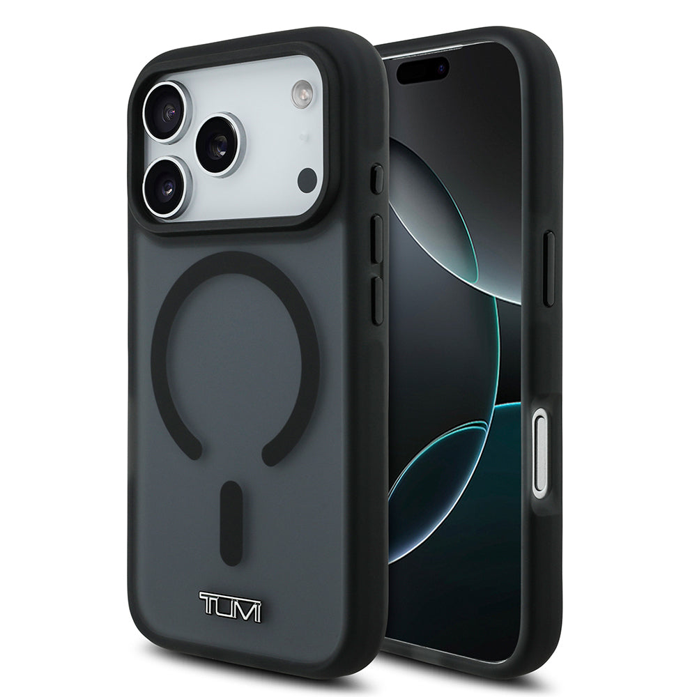 Apple iPhone 17 Pro Kılıf TUMI Orjinal Lisanslı M-safe Şarj Özellikli Buzlu Transparan Kapak