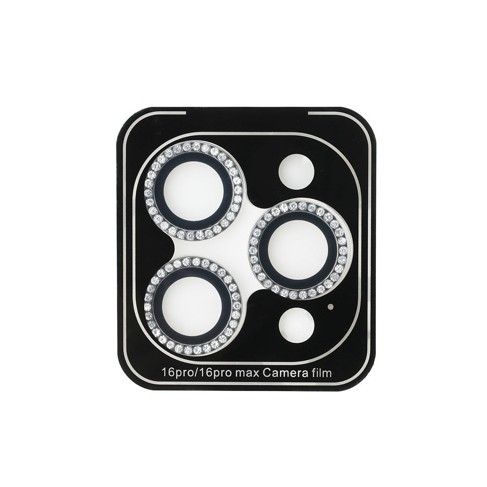 Apple iPhone 17 Pro Max Guess Orjinal Lisanslı Rhinestone Taşlı Lens Koruyucu