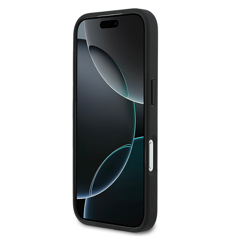 Apple iPhone 17 Pro Max Kılıf Lacoste Orjinal Lisanslı M-safe Şarj Özellikli PU Deri Tasarımlı Kartlıklı Karışık Monogram Desenli Kapak