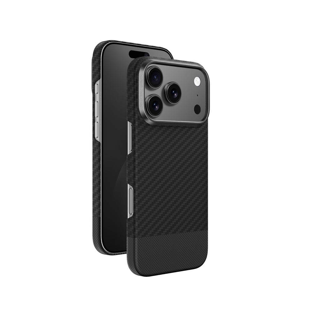 Apple iPhone 17 Pro Max Kılıf M-safe Şarj Özellikli 1500D Aramid Fiber Amazingthing Titan Max Serisi Kapak