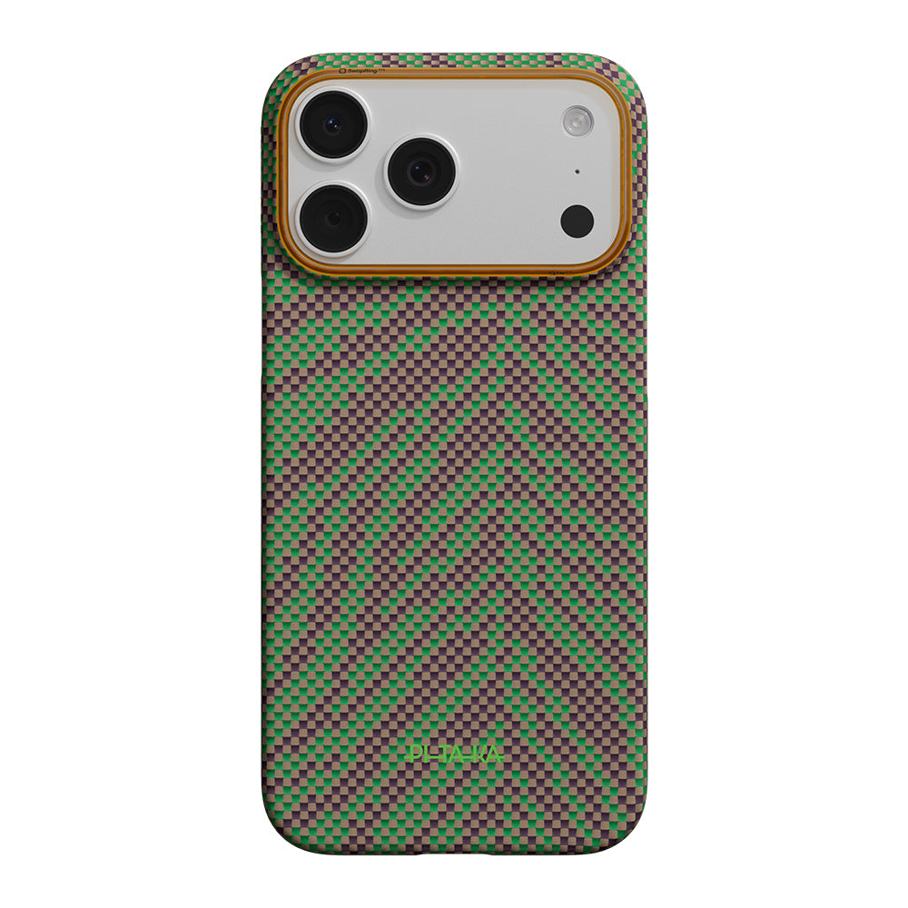 Apple iPhone 17 Pro Max Kılıf M-safe Şarj Özellikli Aramid Fiber Pitaka Breath of Veins Serisi Kapak